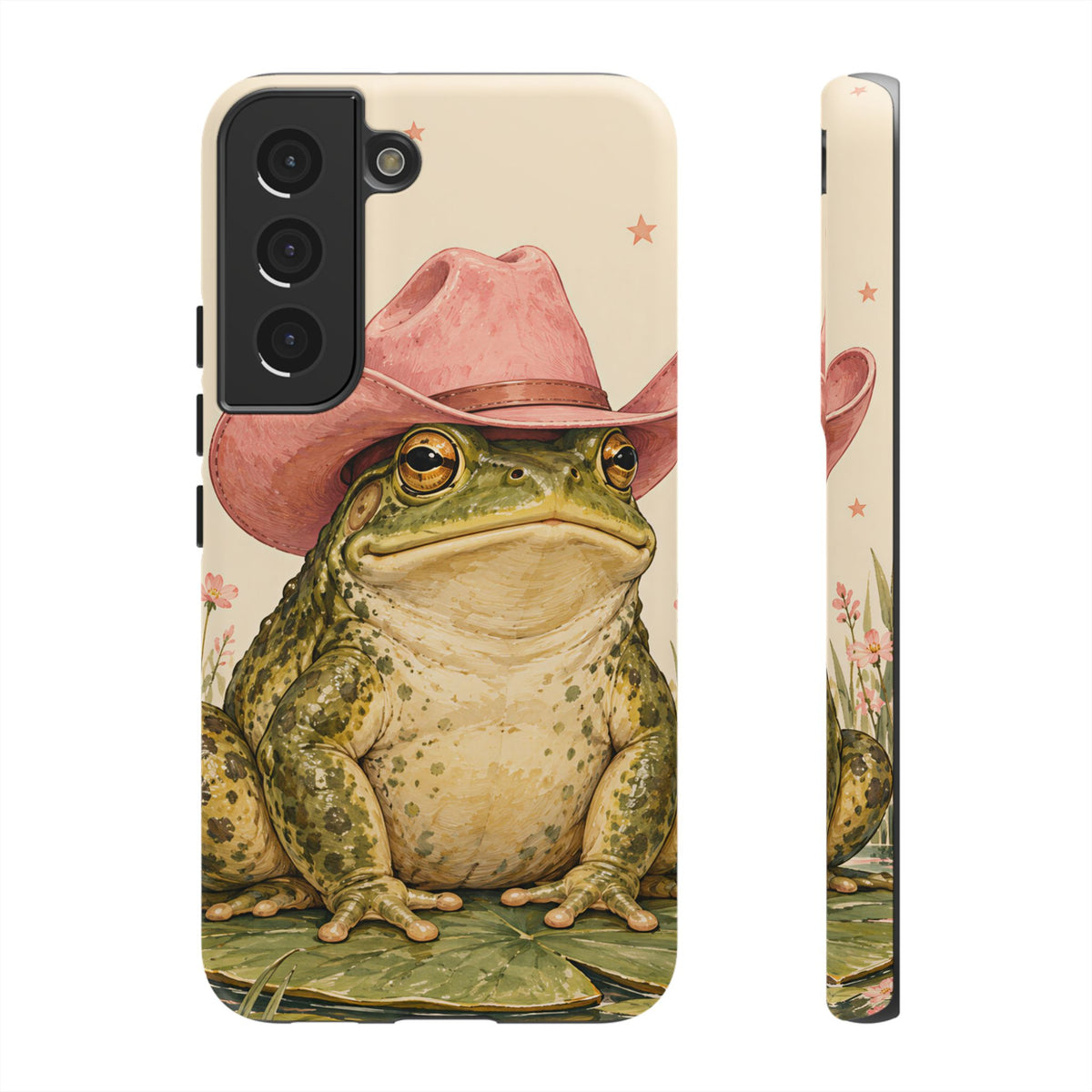 Cowboy Frog Samsung Galaxy Tough Case | Pink Hat Bullfrog