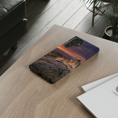 Lioness in the Blue Hour Samsung Galaxy Tough Case