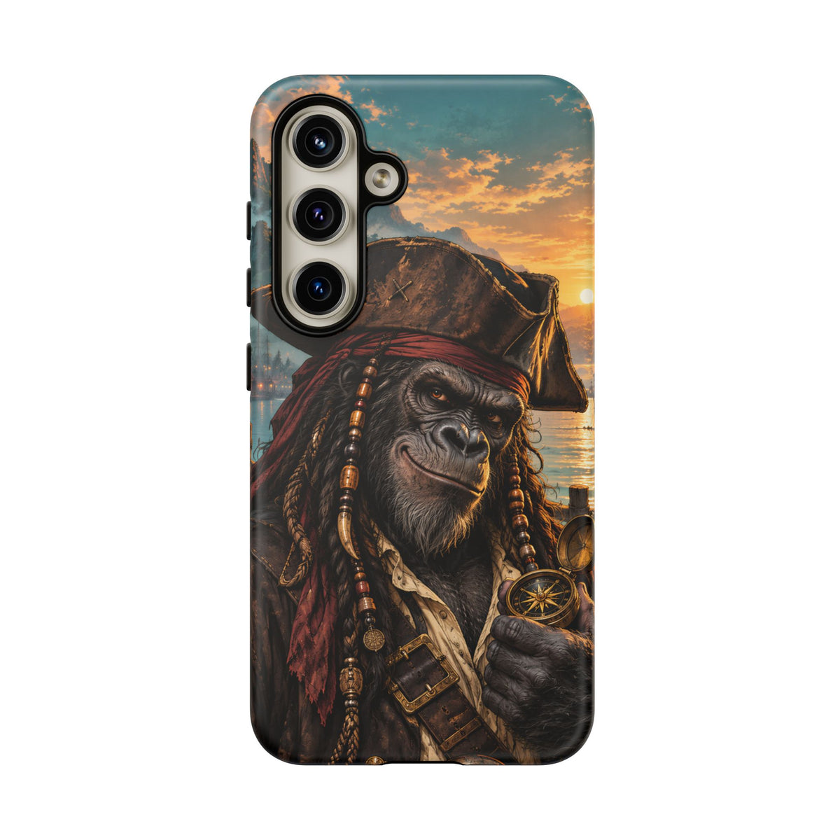 Pirate Gorilla Samsung Galaxy Tough Case | Captain Silverback