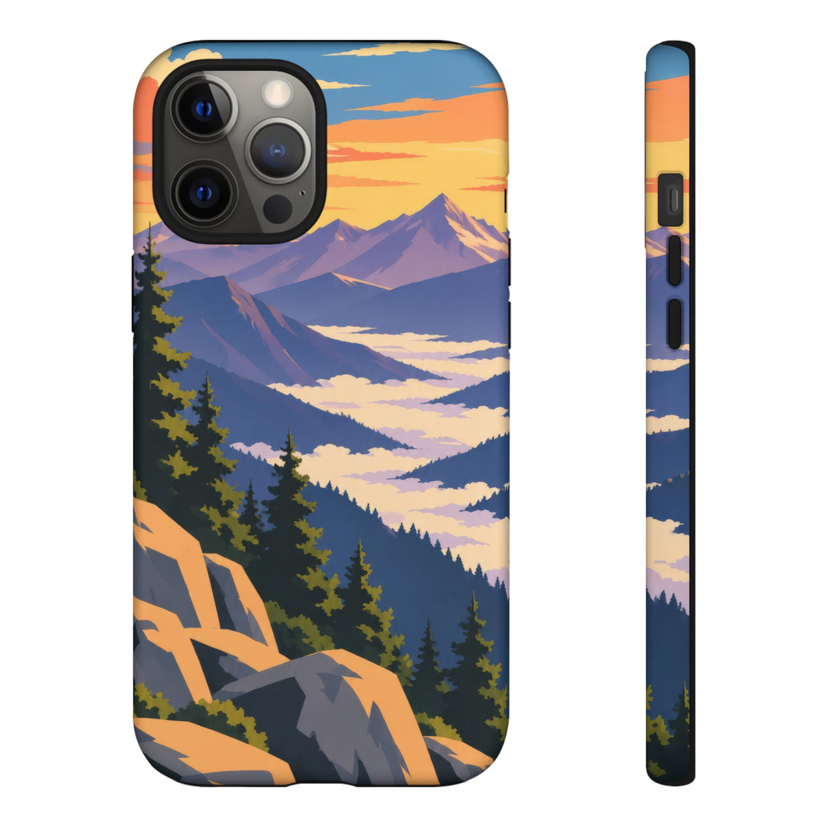 Misty Mountains — Amethyst Pass iPhone Tough Case