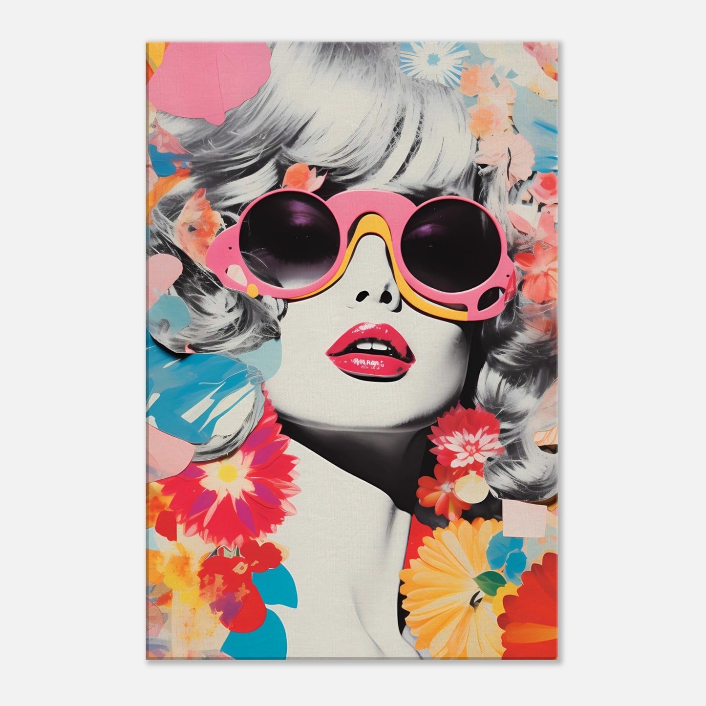 Canvas Wall Art - Pop Blossom Beauty