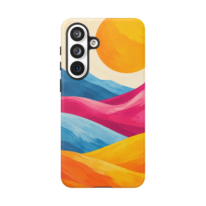 Golden Drift Samsung Galaxy Tough Case | colorful hills