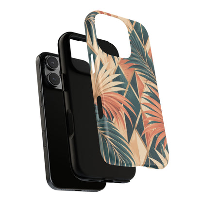 Coral Palm Pavilion iPhone Tough Case | art deco
