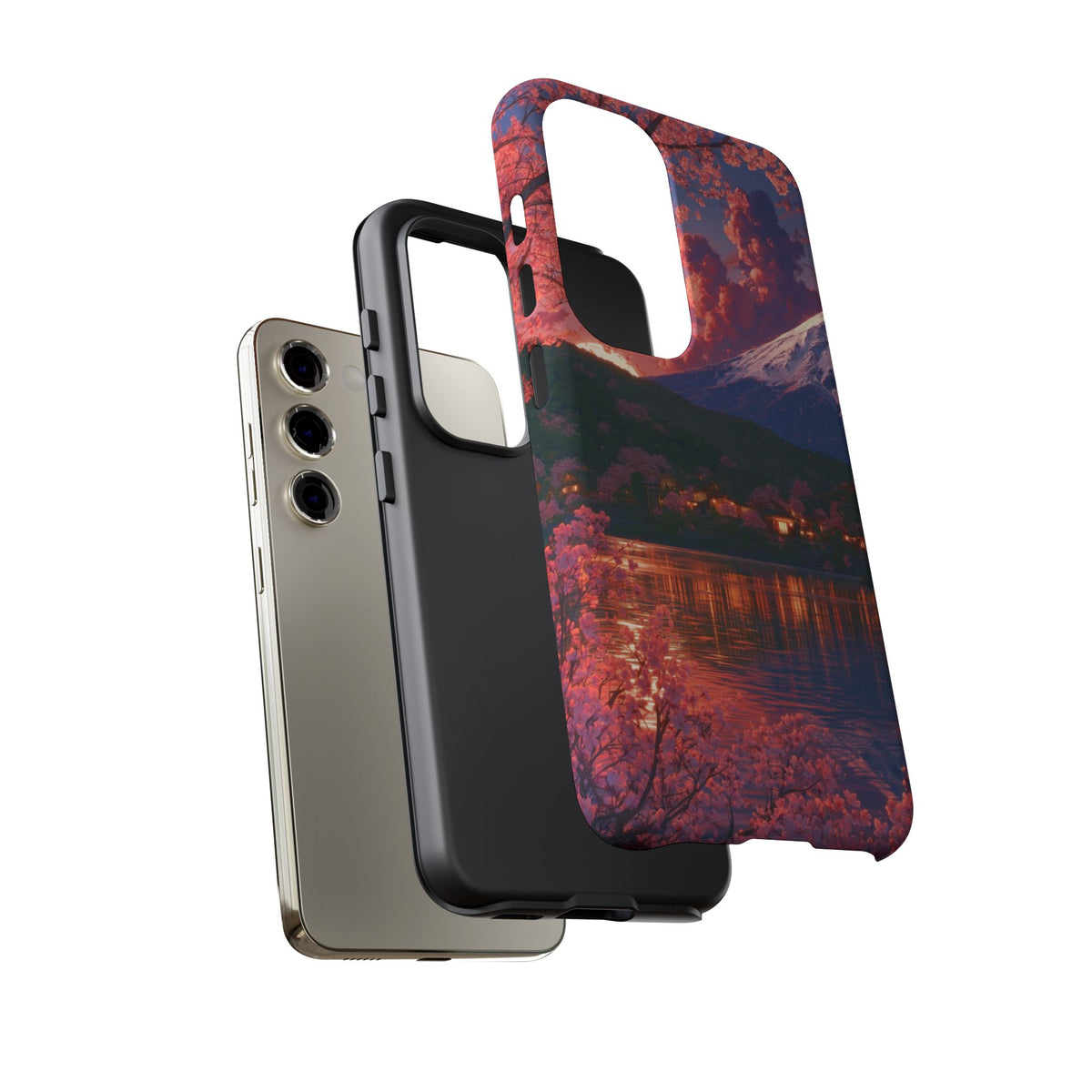 Sakura Lakeside Village Samsung Galaxy Tough Phone Case