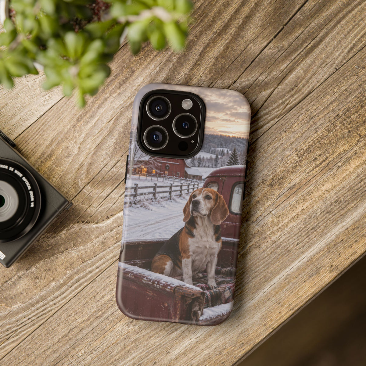 Winter Farm Watch iPhone Tough Case | beagle