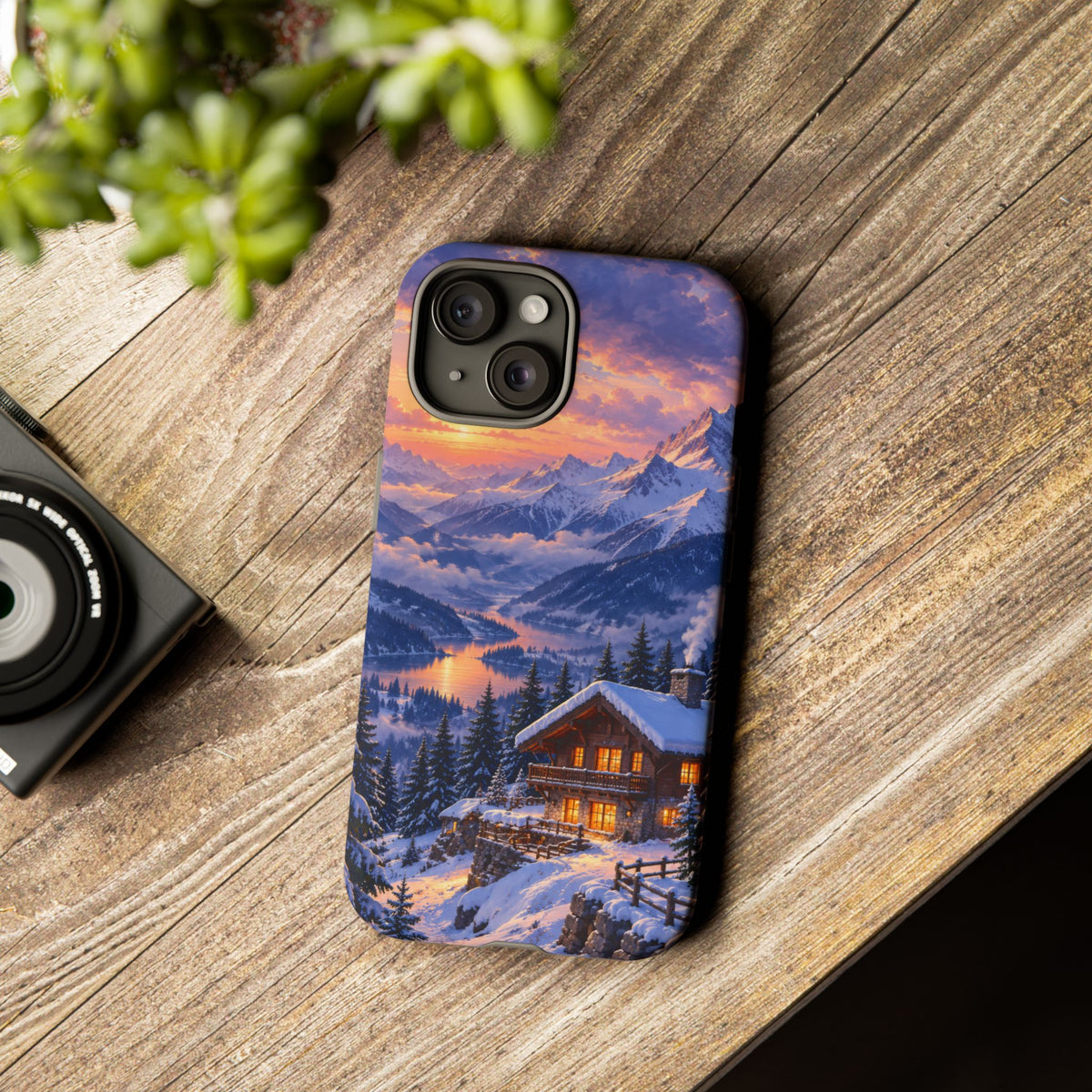 Alpine Hearth iPhone Tough Case | winter cabin