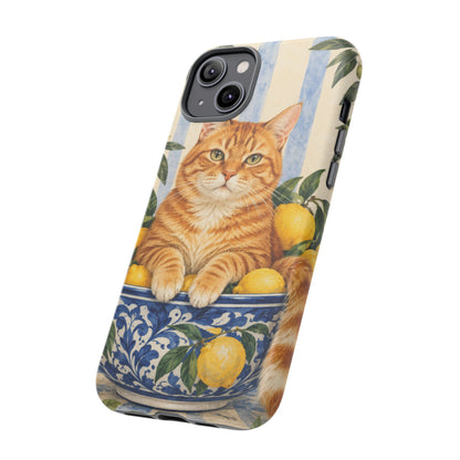 Citrus Inspector iPhone Tough Case | ginger cat