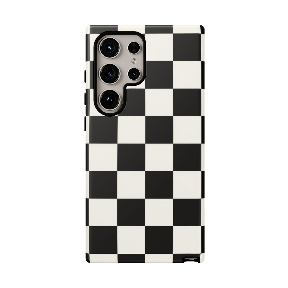 Classic Check Samsung Galaxy Tough Case | Black & White Checkerboard