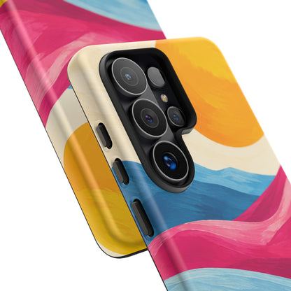 Golden Drift Samsung Galaxy Tough Case | colorful hills