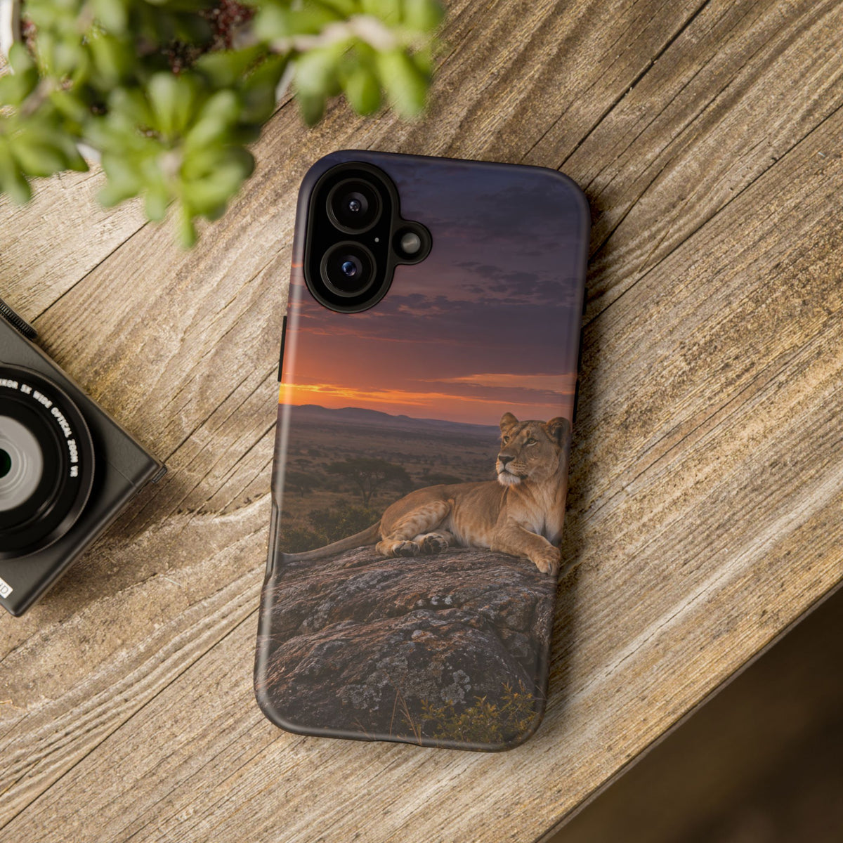 Lioness in the Blue Hour iPhone Tough Case