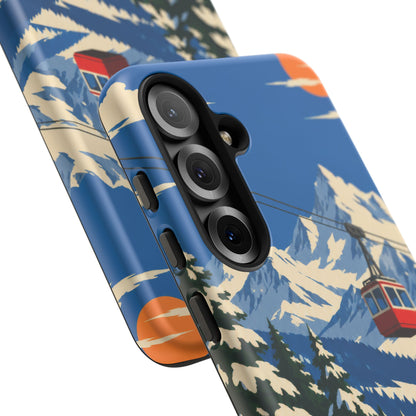 Swiss Skiing — Lift to the Sky Samsung Galaxy Tough Case
