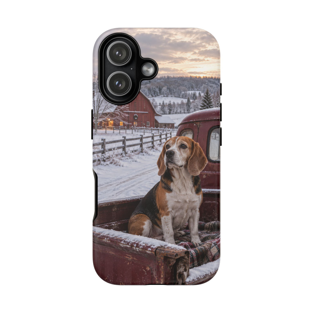 Winter Farm Watch iPhone Tough Case | beagle