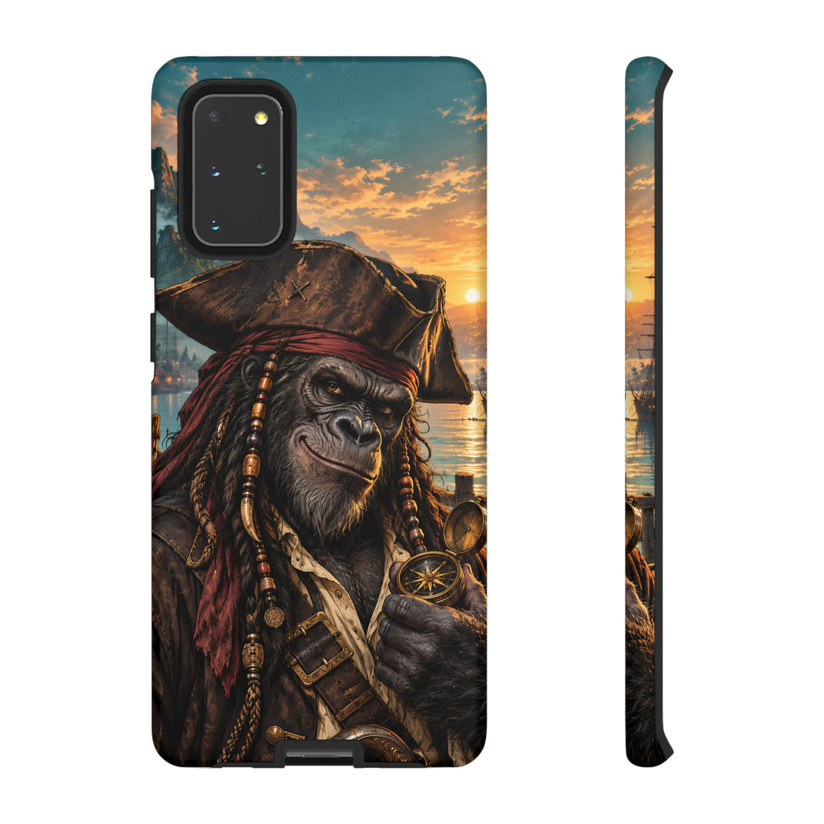 Pirate Gorilla Samsung Galaxy Tough Case | Captain Silverback