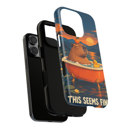 Minor Inconvenience iPhone Tough Case | funny capybara