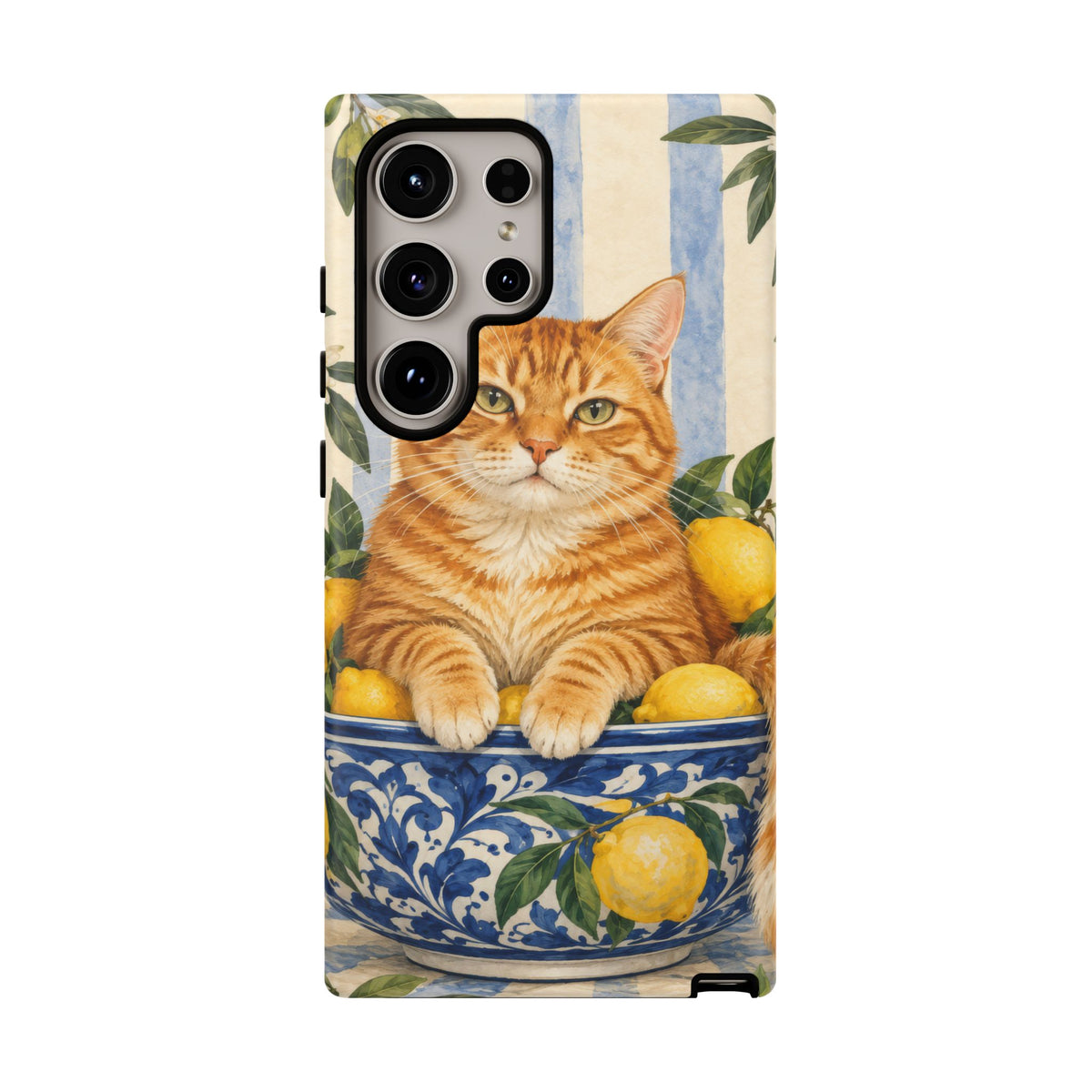Citrus Inspector Samsung Galaxy Tough Case | ginger cat