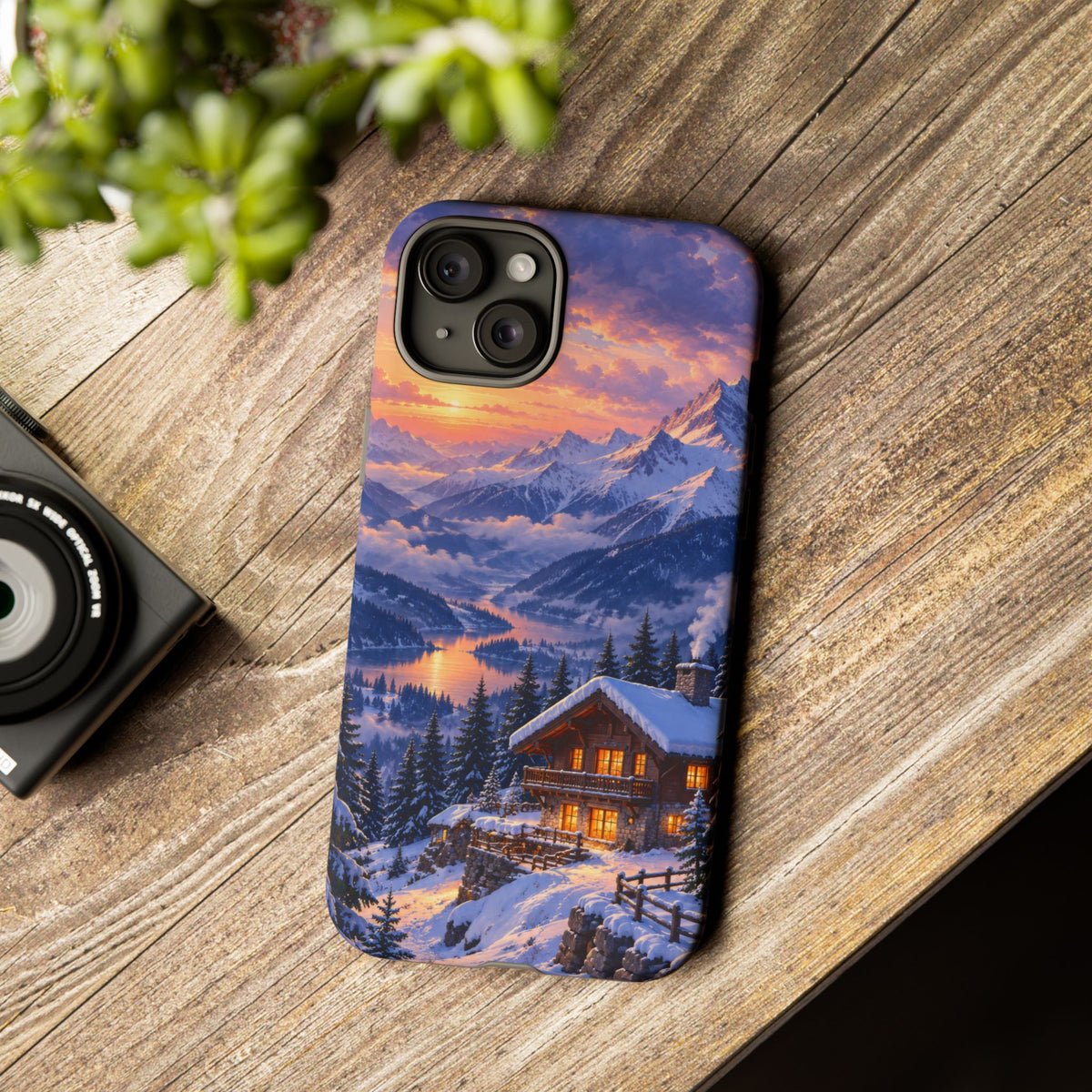 Alpine Hearth iPhone Tough Case | winter cabin