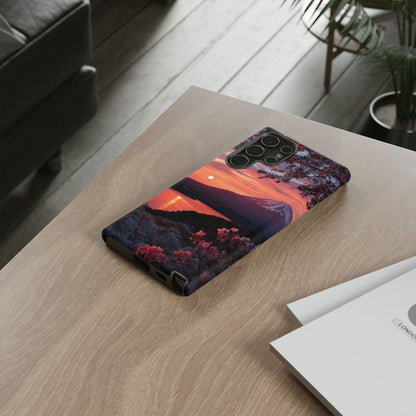 Fuji Moonlit Sakura Samsung Galaxy Tough Phone Case