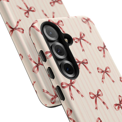Red Bow Samsung Galaxy Tough Case | Ribbon Waltz