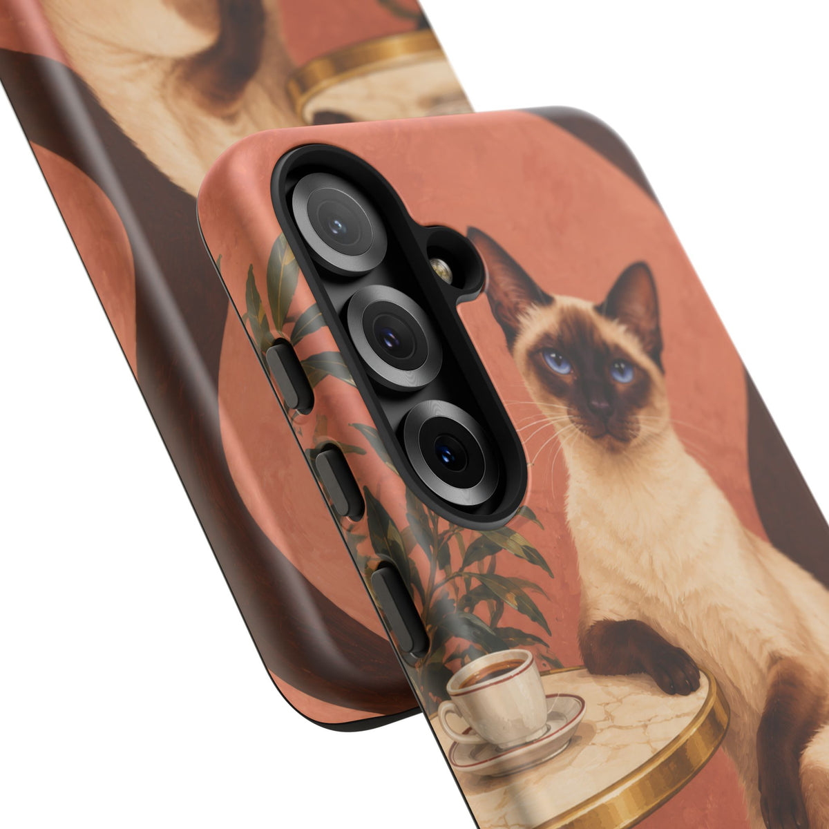 Espresso Cat Club Samsung Galaxy Tough Case | siamese cat