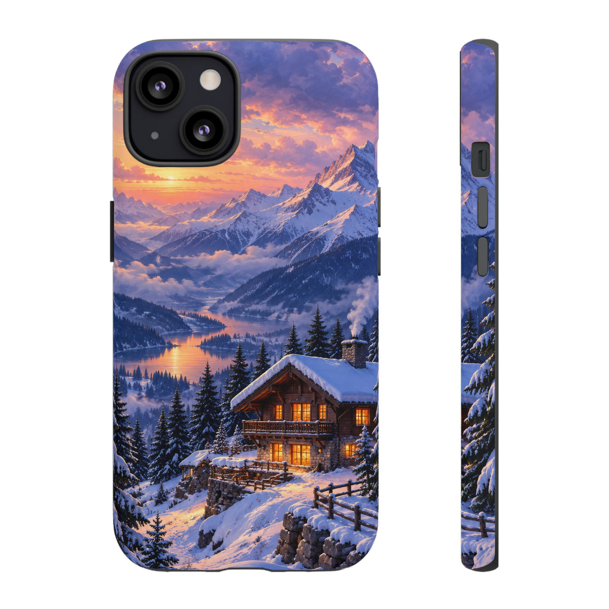 Alpine Hearth iPhone Tough Case | winter cabin