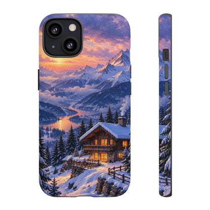 Alpine Hearth iPhone Tough Case | winter cabin