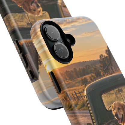 Sunday Road Golden iPhone Tough Case | golden retriever
