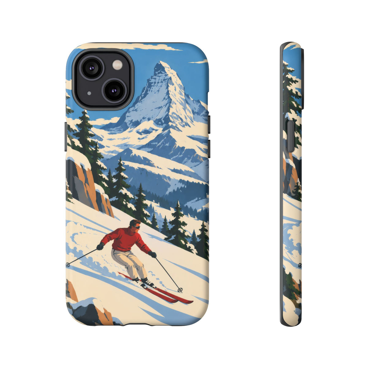 Swiss Skiing — Downhill Arc iPhone Tough Case
