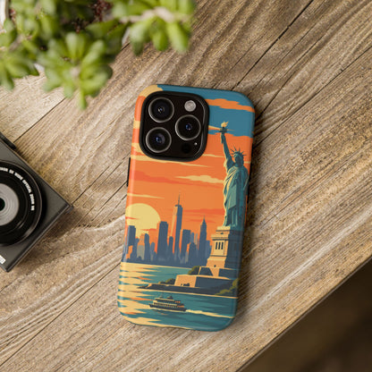 New York City — Harbor Liberty iPhone Tough Case