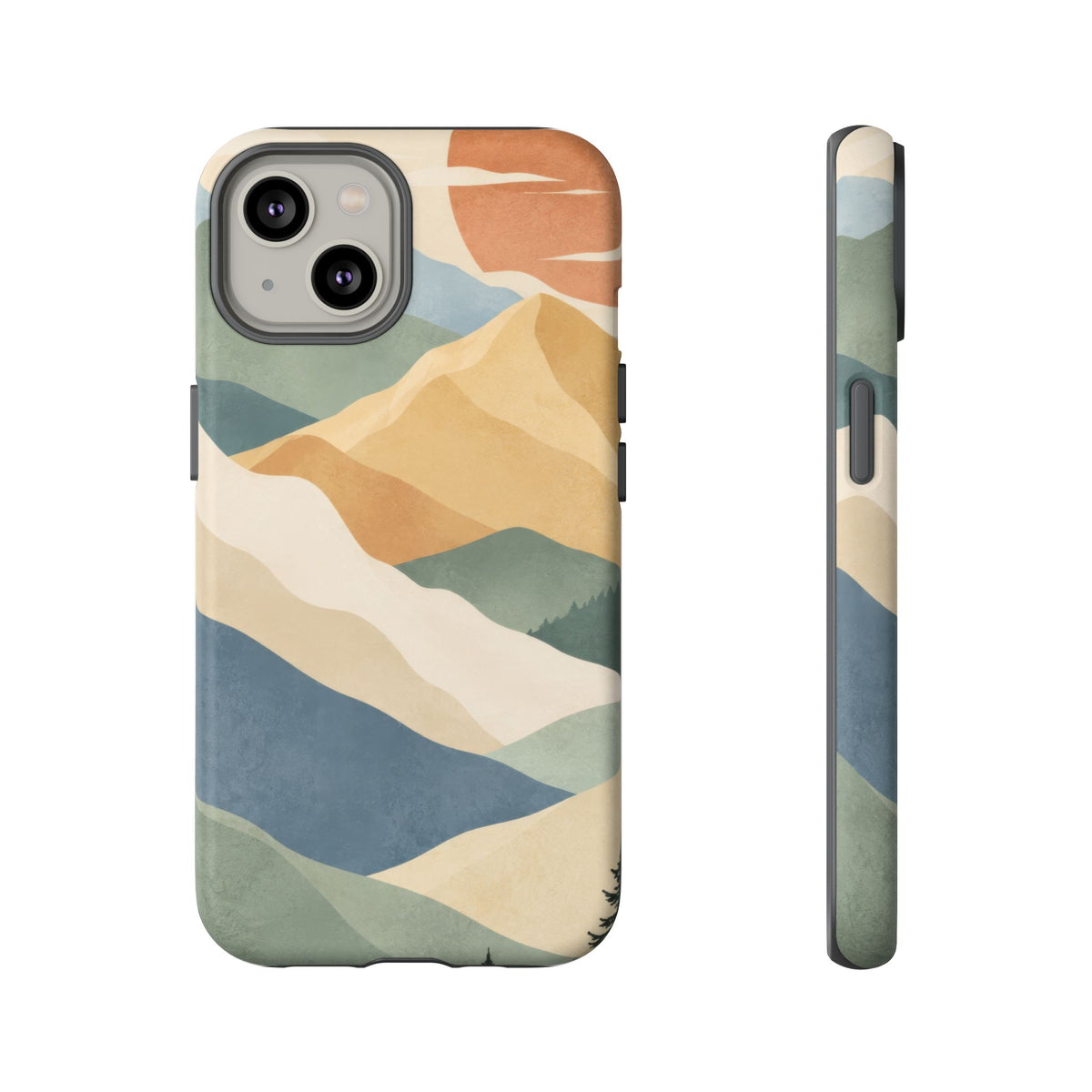 Sage Summit iPhone Tough Case | abstract mountains