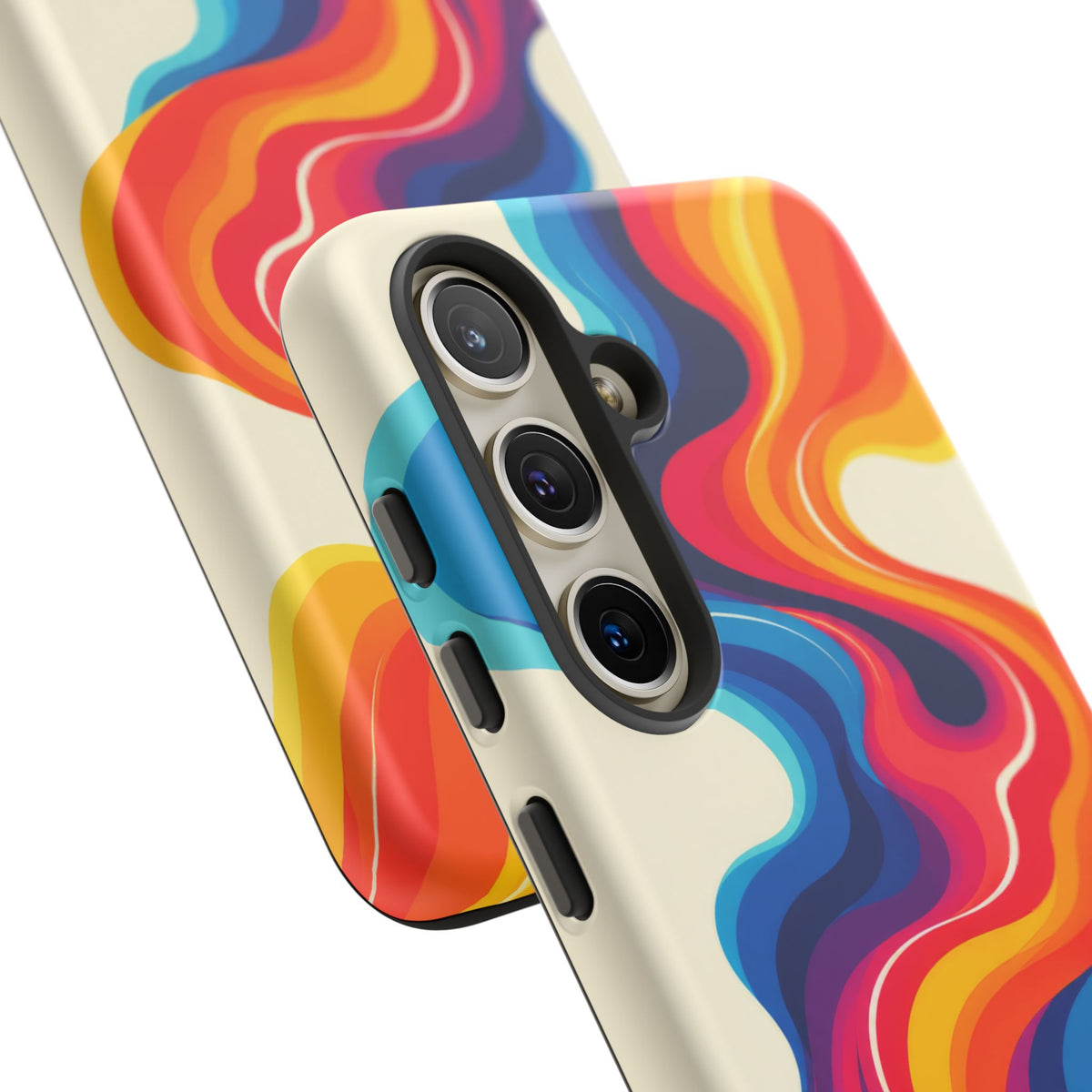 Chromatic Current Samsung Galaxy Tough Case | retro waves