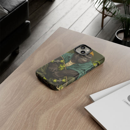 Concrete Jungle iPhone Tough Case | Skater Gorilla Illustration