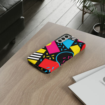 Midnight Confetti Samsung Galaxy Tough Case | Bright Abstract on Black
