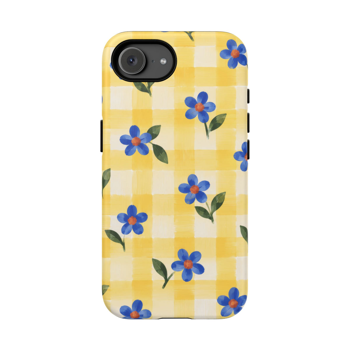 Buttercup Picnic iPhone Tough Case | yellow gingham
