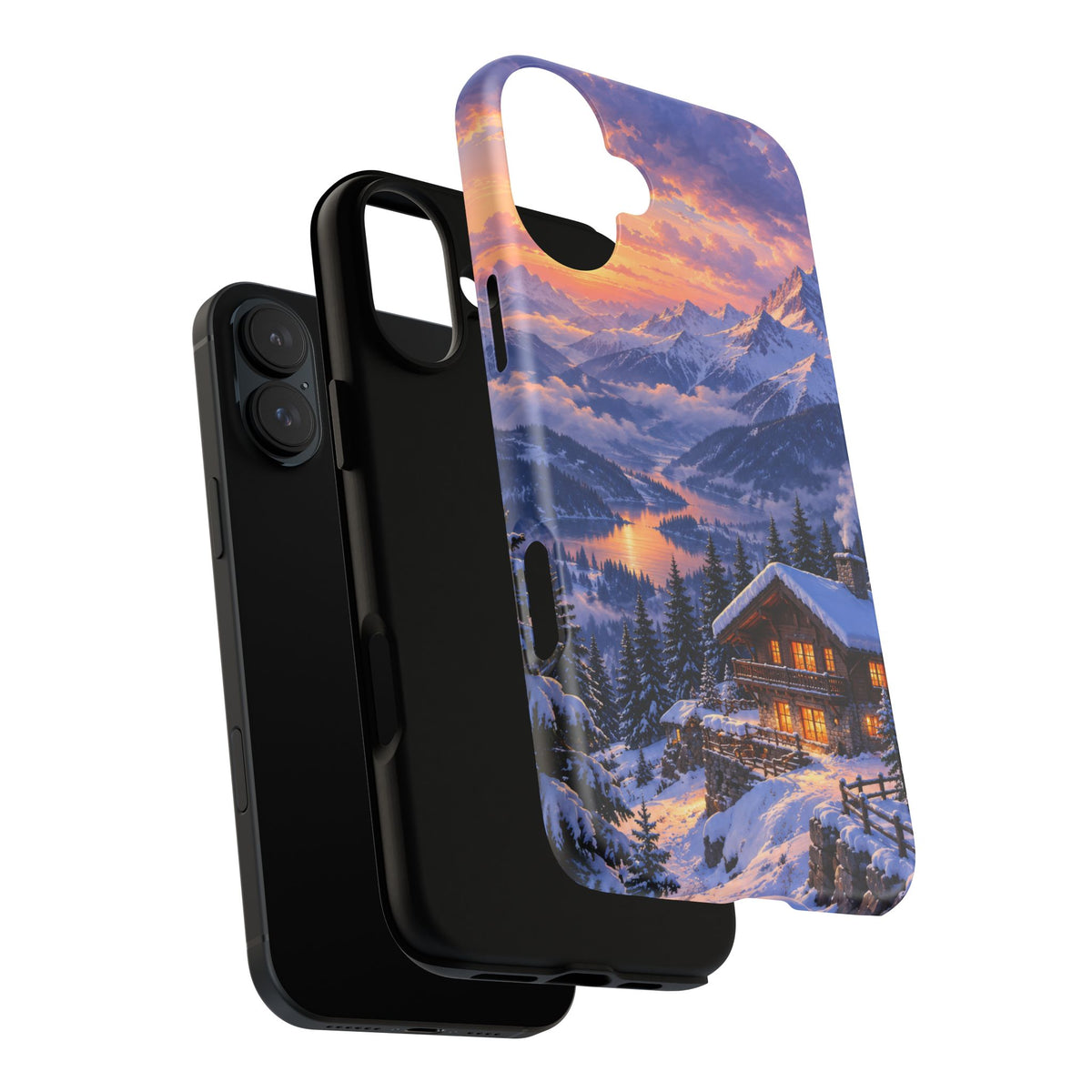 Alpine Hearth iPhone Tough Case | winter cabin