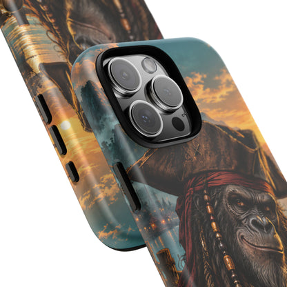 Pirate Gorilla iPhone Tough Case | Captain Silverback