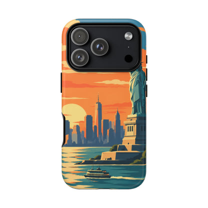 New York City — Harbor Liberty iPhone Tough Case