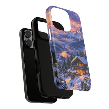 Alpine Hearth iPhone Tough Case | winter cabin