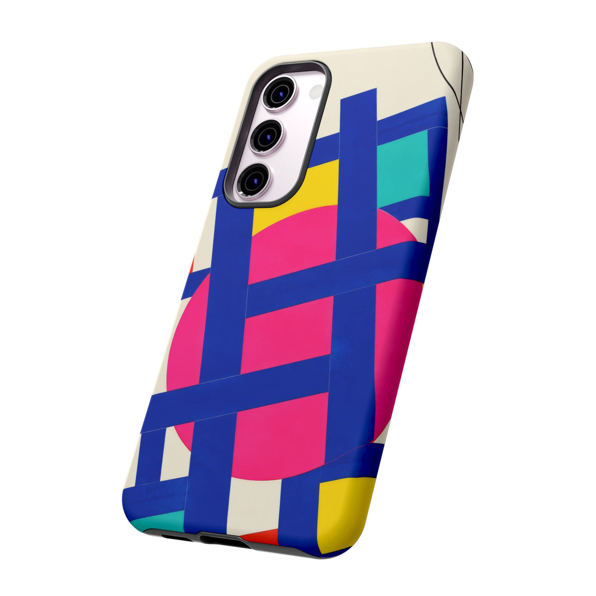 Chromatic Mischief Samsung Galaxy Tough Case | Geometric Color Block Art