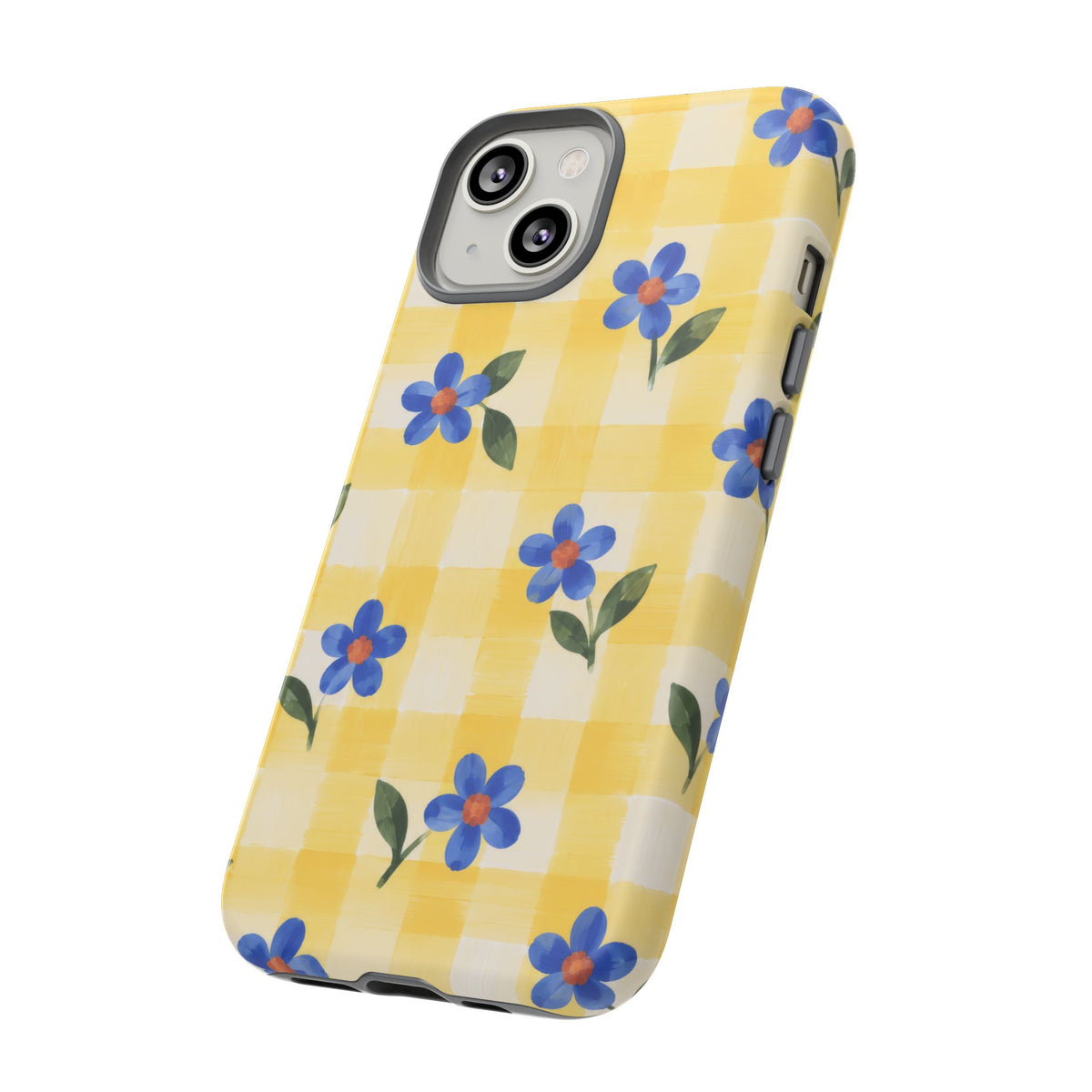 Buttercup Picnic iPhone Tough Case | yellow gingham