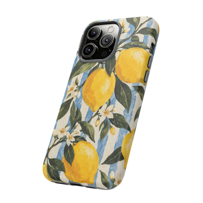 Riviera Lemons iPhone Tough Case | lemon print