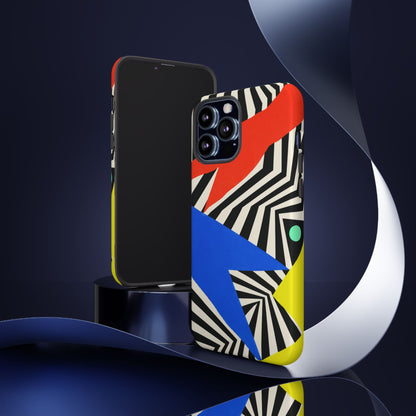 Broken Signal iPhone Tough Case | Optical Stripe Art