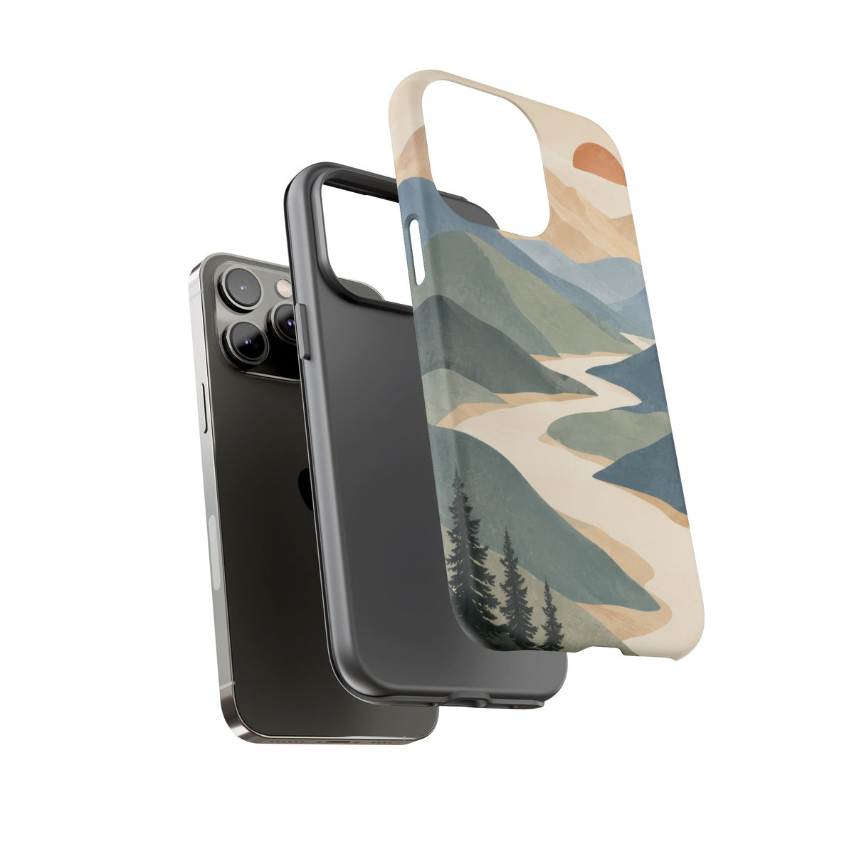 Quiet Pass iPhone Tough Case | mountain river
