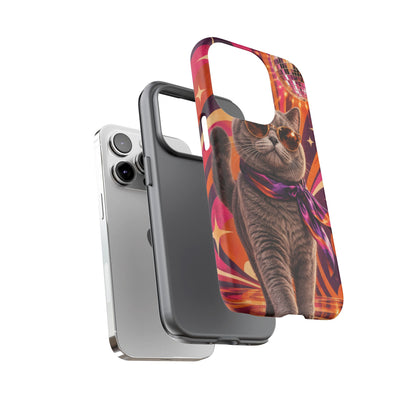 Disco Whiskers iPhone Tough Case | disco cat
