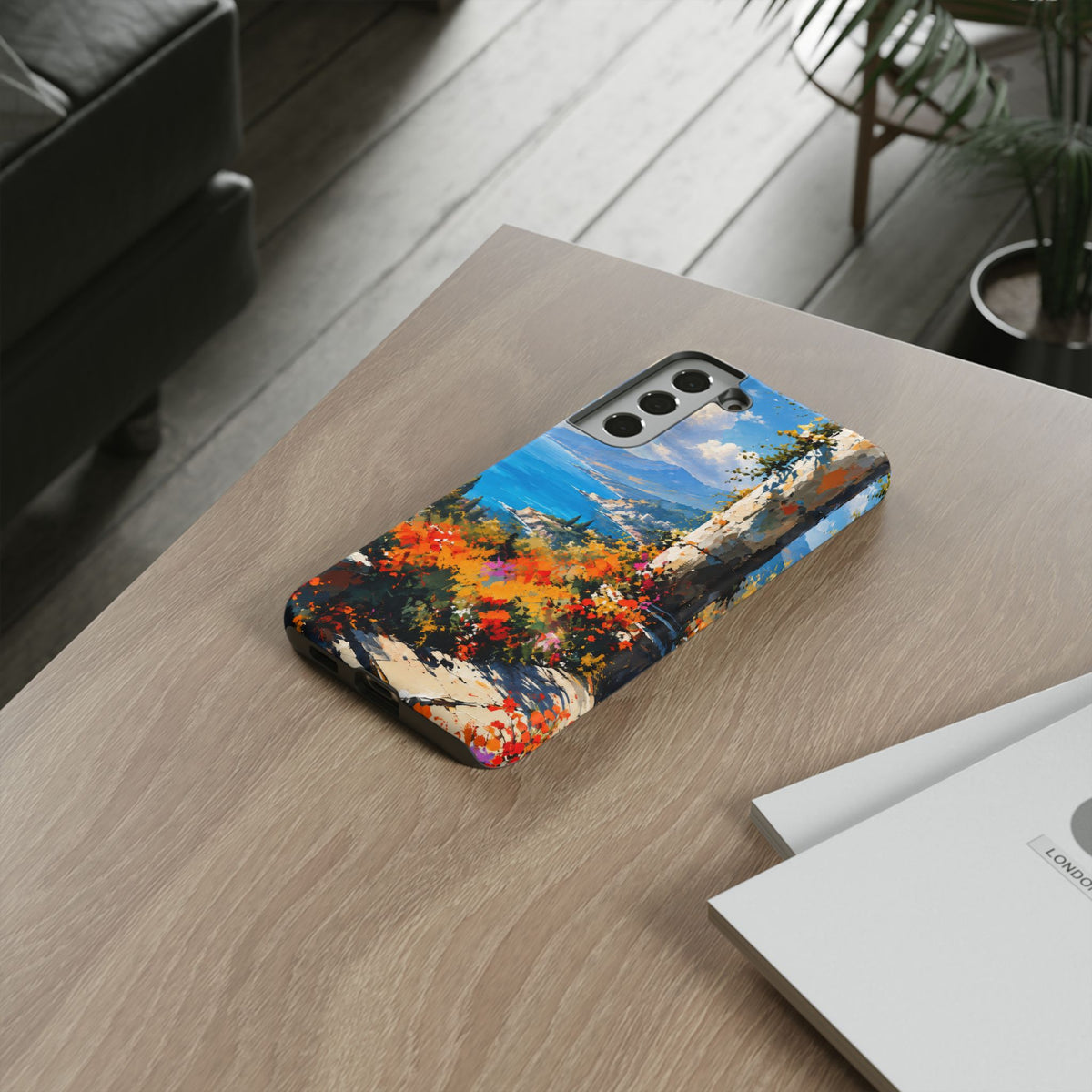 Azure Sanctuary Samsung Galaxy Tough Case | Painterly Coastal Landscape