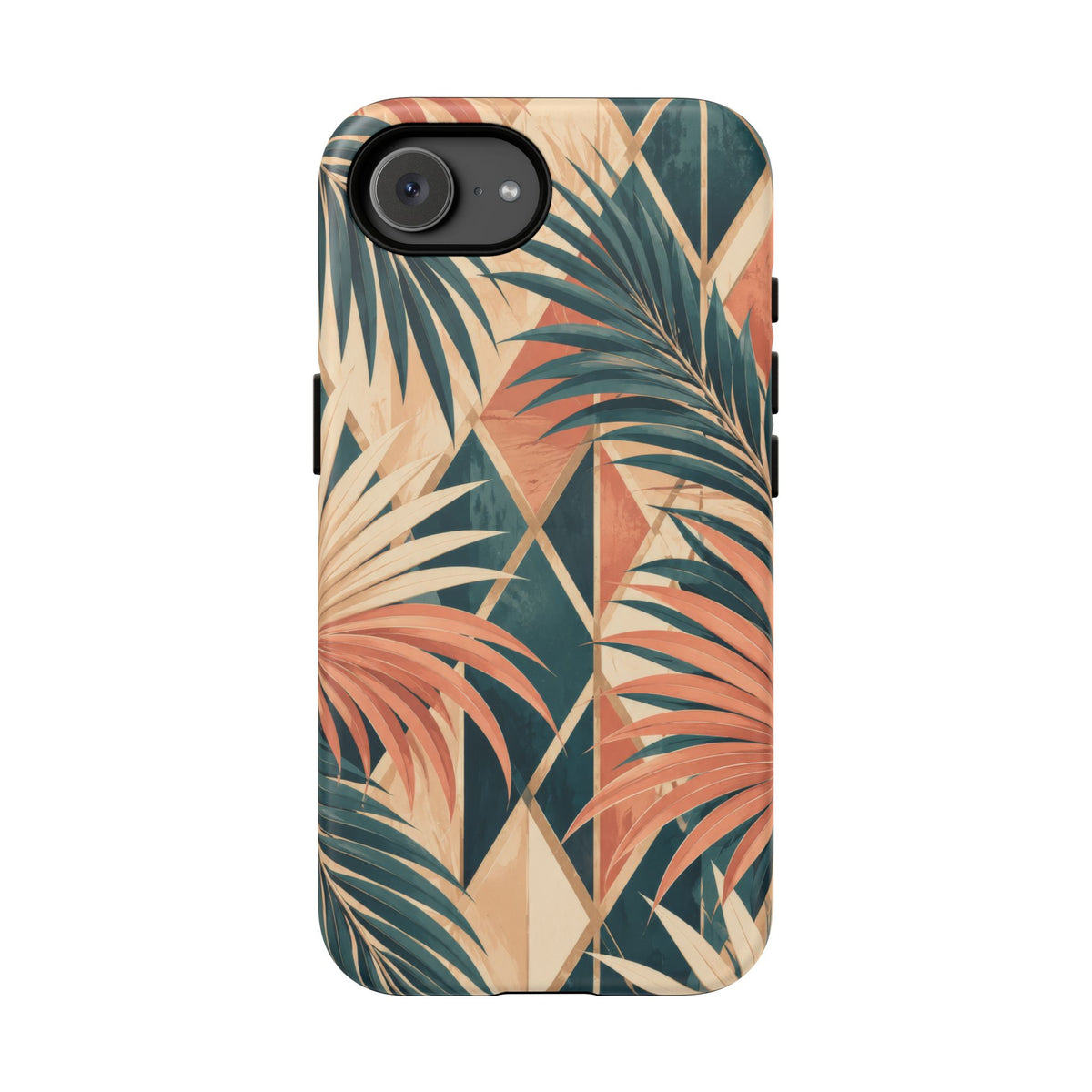 Coral Palm Pavilion iPhone Tough Case | art deco