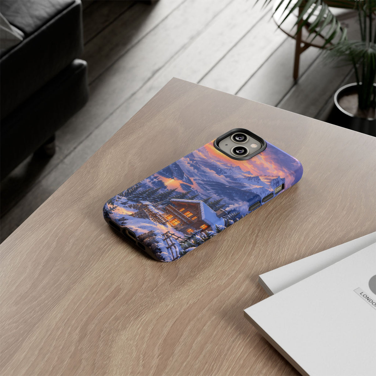 Alpine Hearth iPhone Tough Case | winter cabin