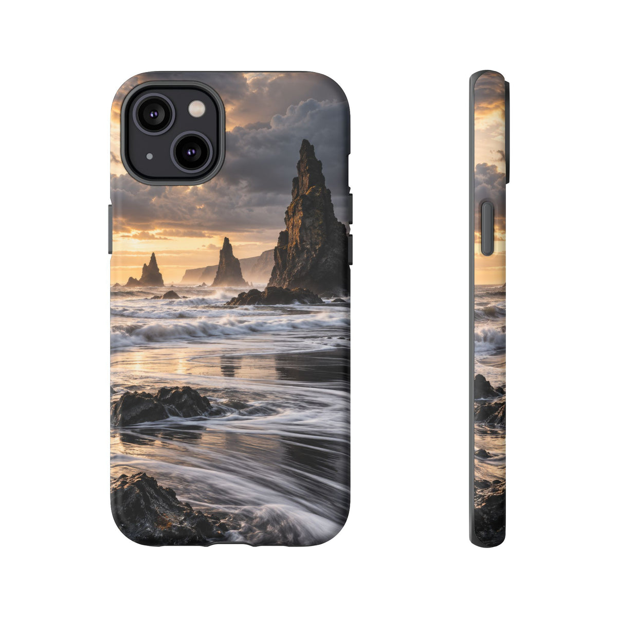 Black Sand and Silver iPhone Tough Case | black sand beach