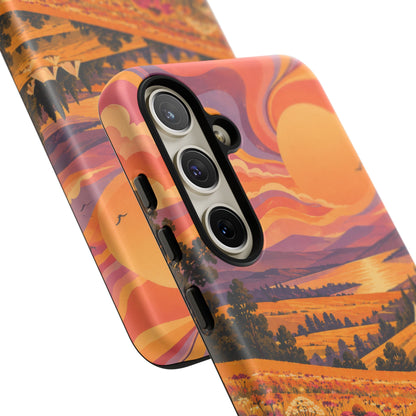 Golden Field Reverie Samsung Galaxy Tough Case | sixties festival