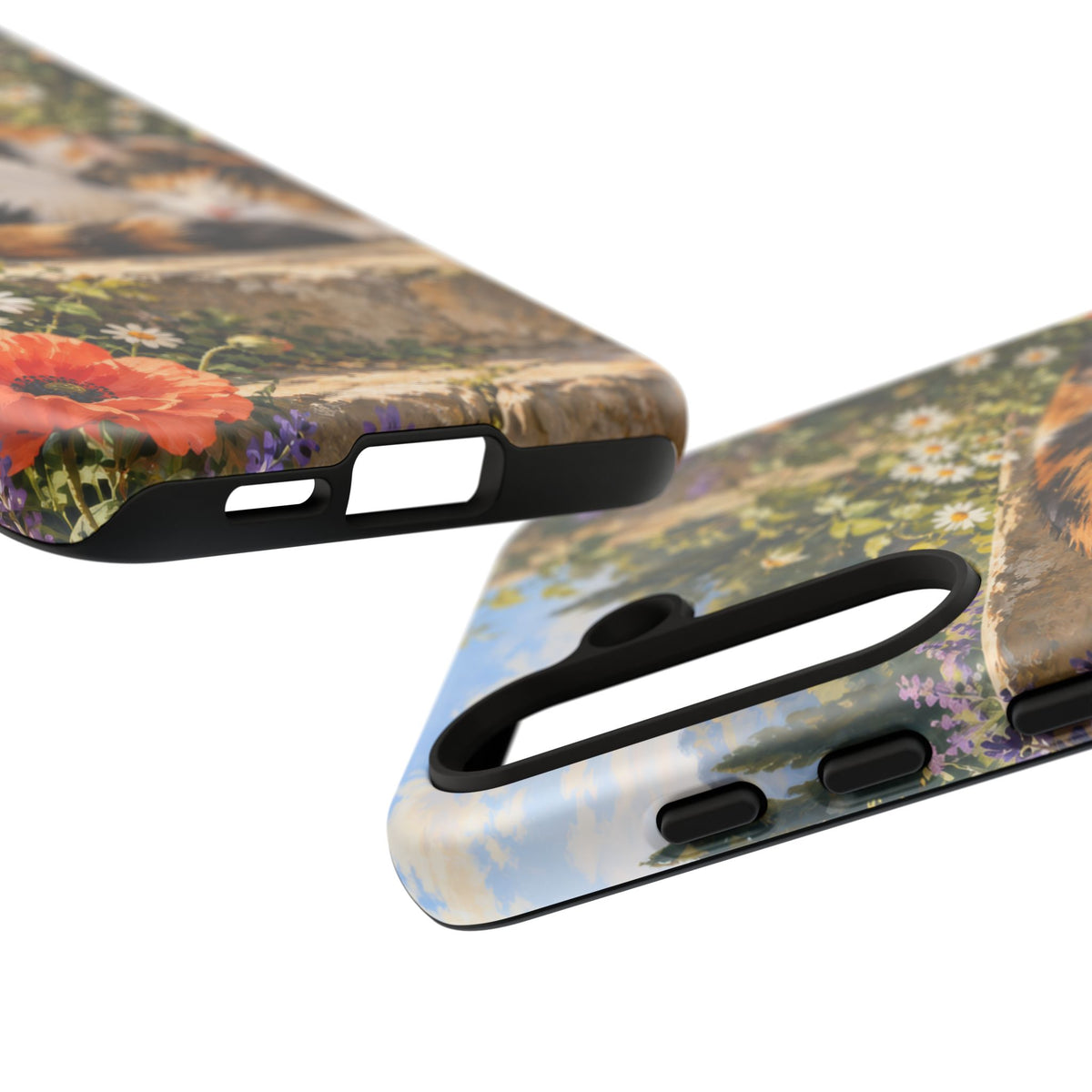 Garden Nap Samsung Galaxy Tough Case | calico cat