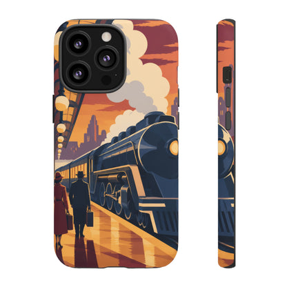 Travel by Train — Night Departure iPhone Tough Case | train travel